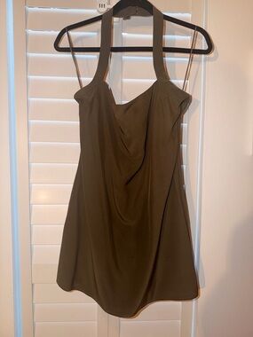 Reformation Olive Halter Mini Dress